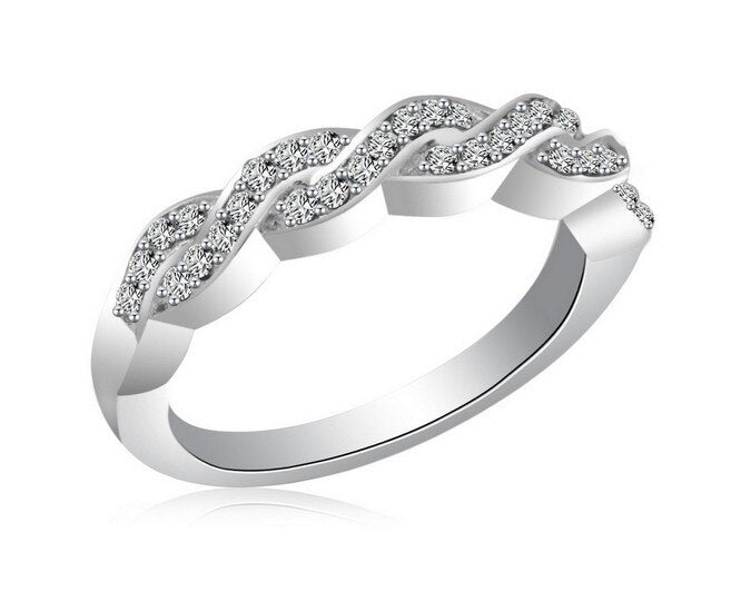 Anel Conjunto 2 Peças Prateado Strass Grande 13/14 - 16/27,18/18, 21/21