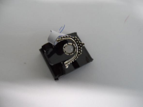 Anel Conjunto 7 Peças Prateado Resina Branca 12/19