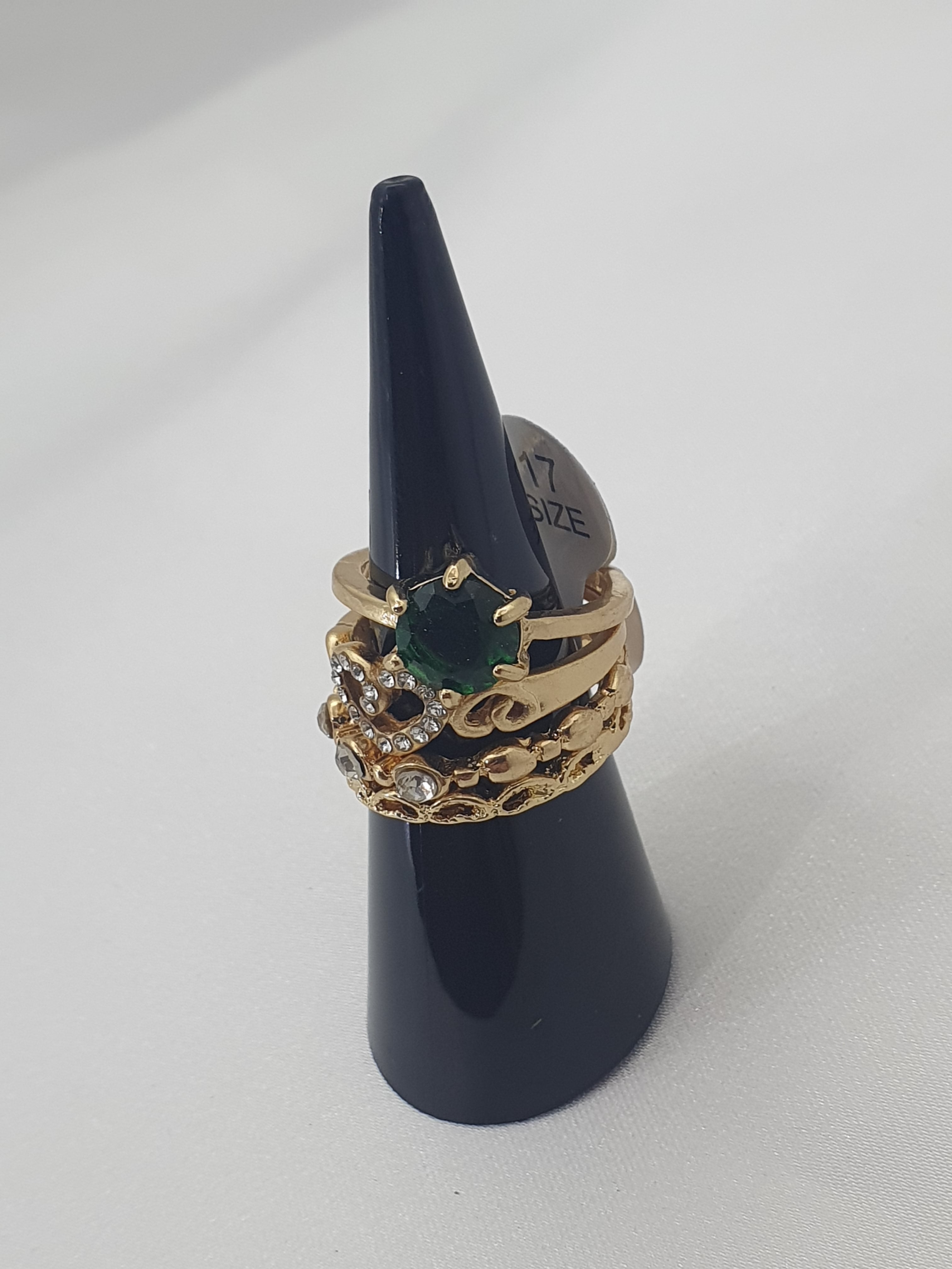 Anel Conjunto 4 Peças Pandora Dourado/prateado ,18,19, T17