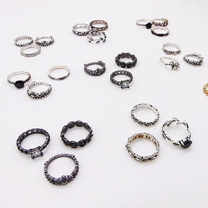 Anel Conjunto 4 Peças Pandora Dourado/prateado ,18,19, T17