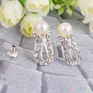Conjunto Colar e Brincos Pérolas e Strass
