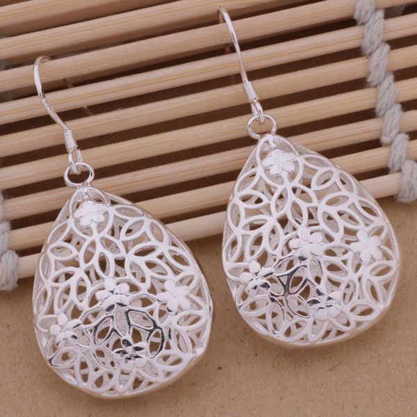 Conjunto 2 Peças Folheado Prata 925 Colar e Brinco Gota Peq
