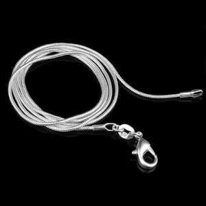 Corrente Folheada em Prata 925 1 MM Tam 20" - 50,8 cm