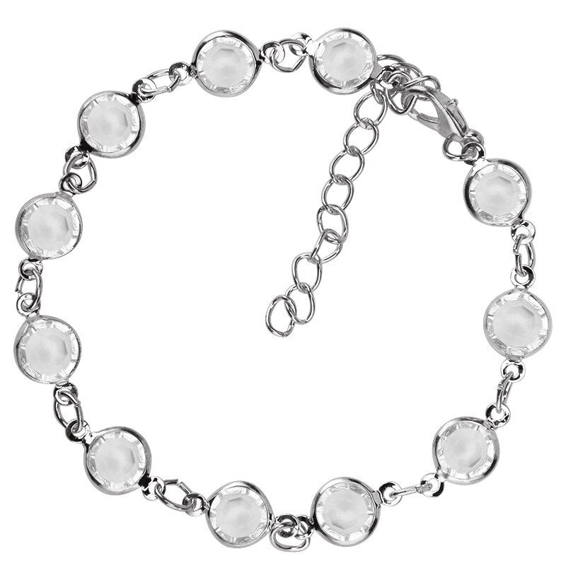 Pulseira / Tornozeleira 3 Peças Variadas - Dourada / Prateada